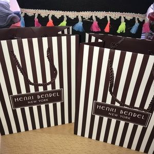 TWO brand new Henri bendel shopping bag